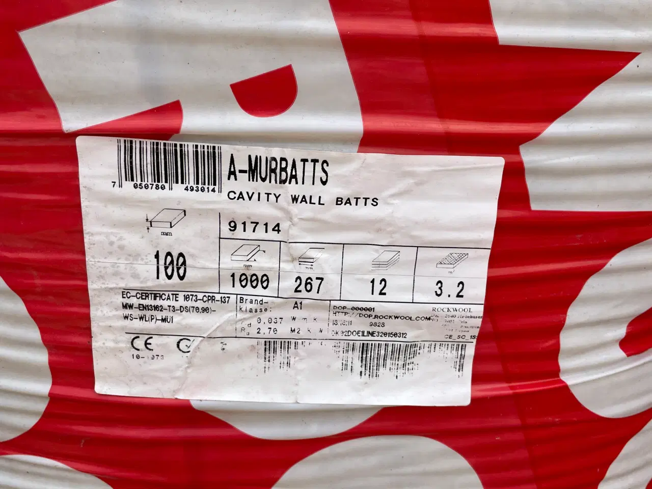 Billede 3 - ROCKWOOL ISOLERING MURBATTS 100mm/150mm