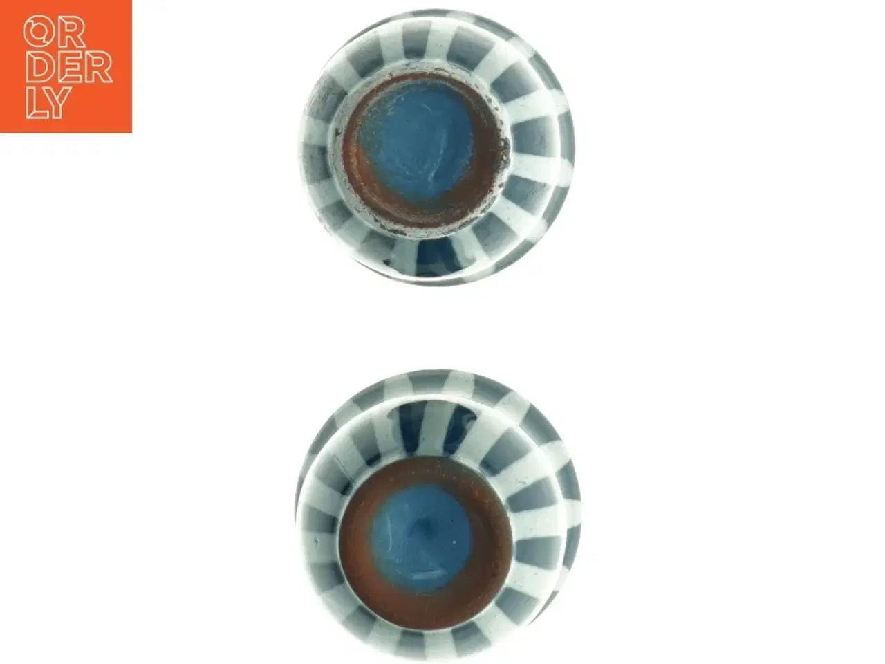 Billede 3 - Keramik vaser med striber (str. 9,5 x 8 cm)