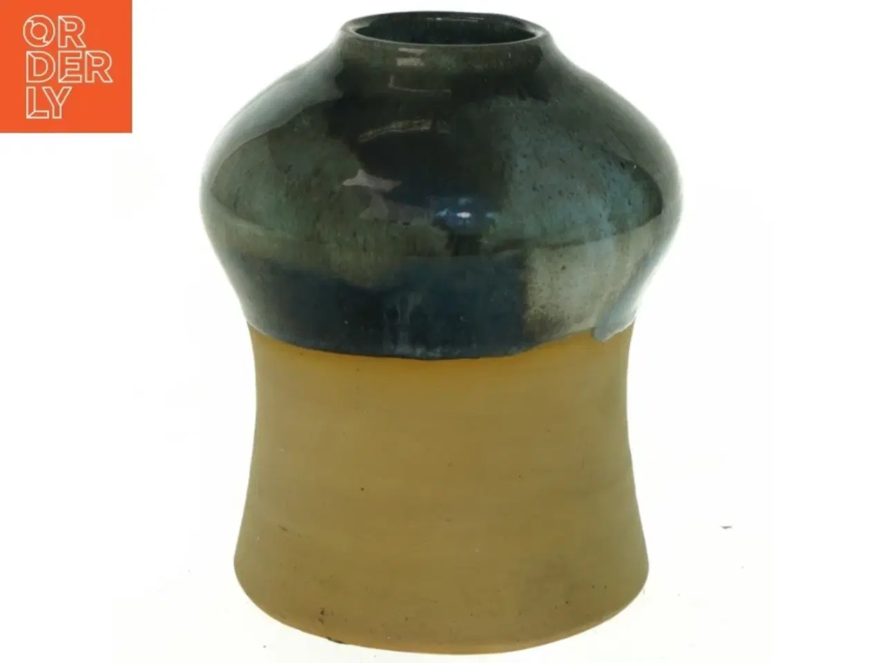 Billede 1 - Keramikvase (str. 16 cm lang. 15 cm i diameter)