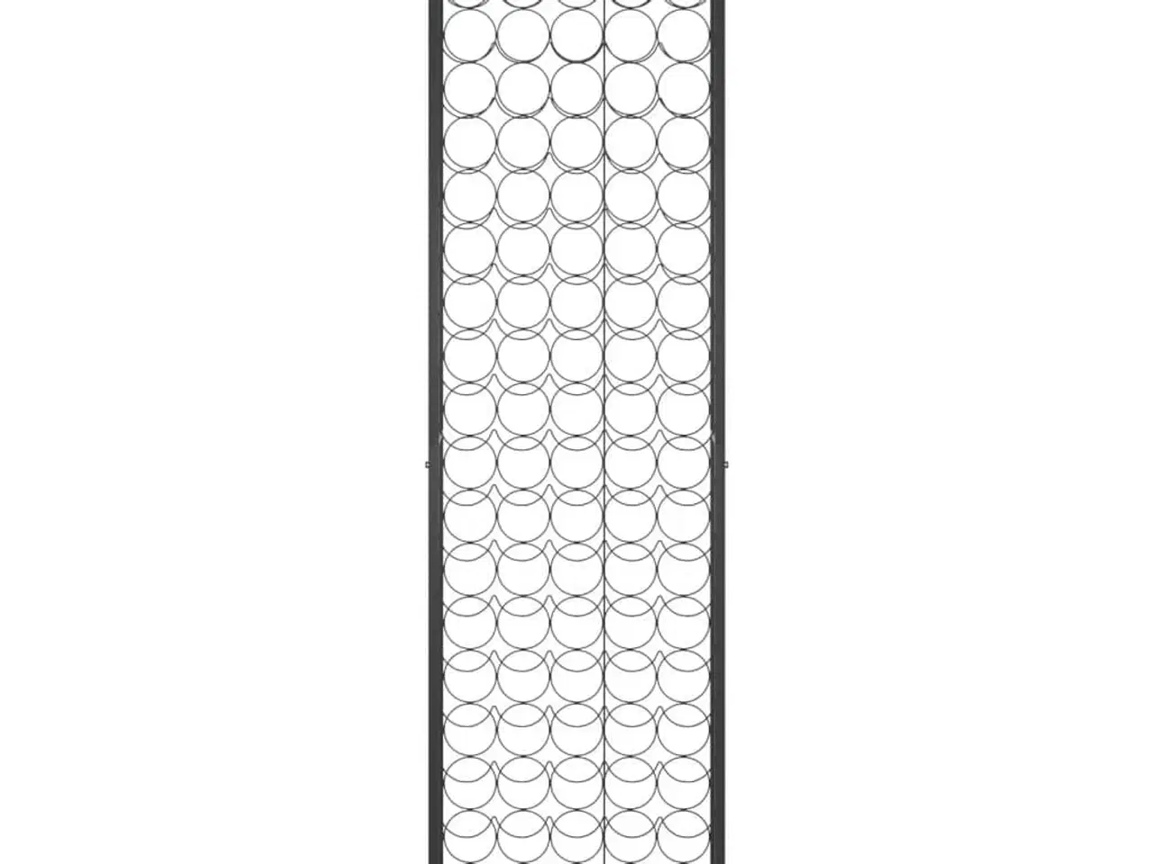 Billede 3 - Vinreol til 95 flasker 54x18x200 cm smedejern sort