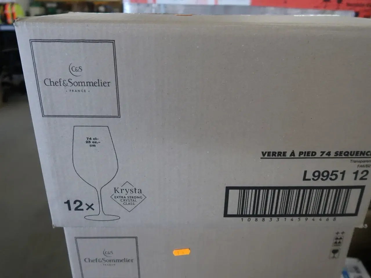 Billede 3 - 4 kasser (12 pr. stk.) vinglas CHEF & SOMMELIER Model: L 9951 12