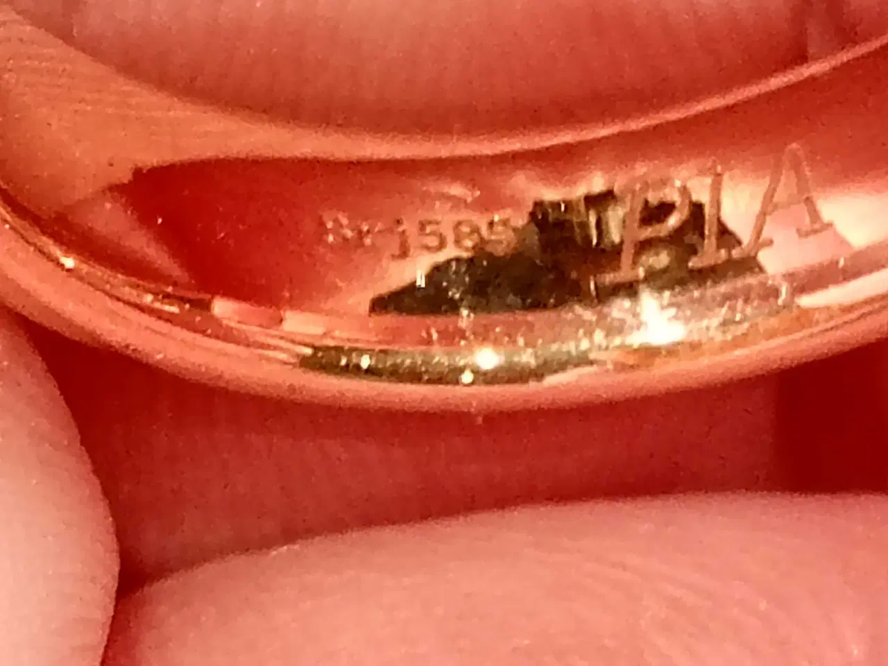 Billede 2 - 2 stk ægte guldringe 585 20 g 