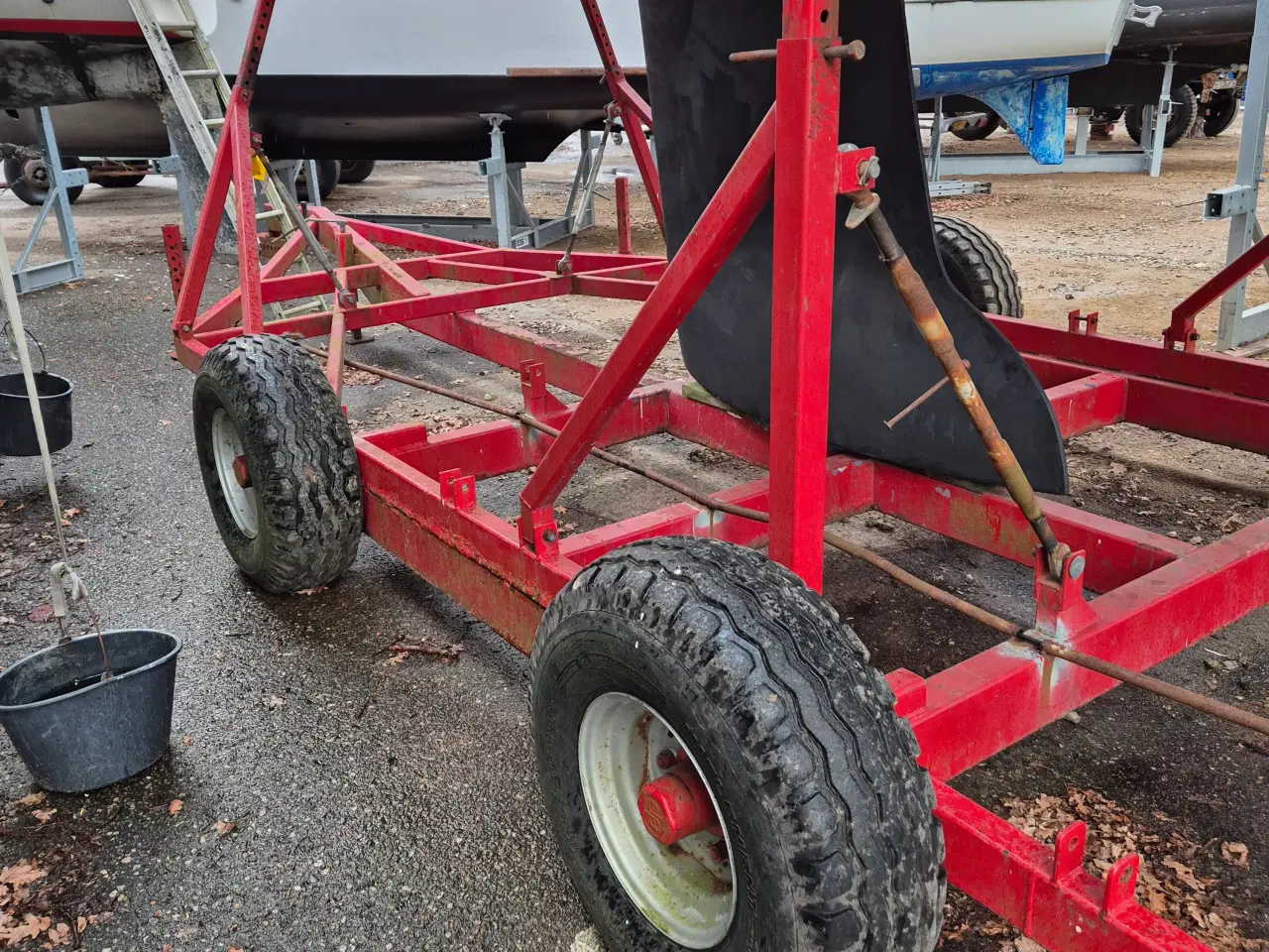 Billede 8 - Bred kraftig bådvogn til stor sejl- eller motorbåd