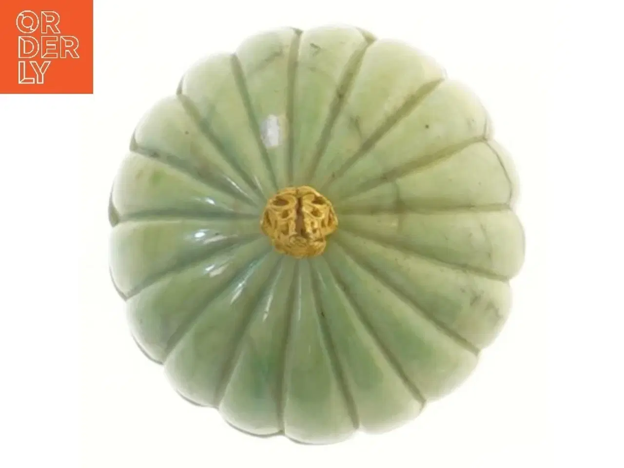 Billede 3 - Dekorativ opbevaringskrukke Italinsk alabastra fra Filii Dello Graziani (str. Ø 8,5 cm)