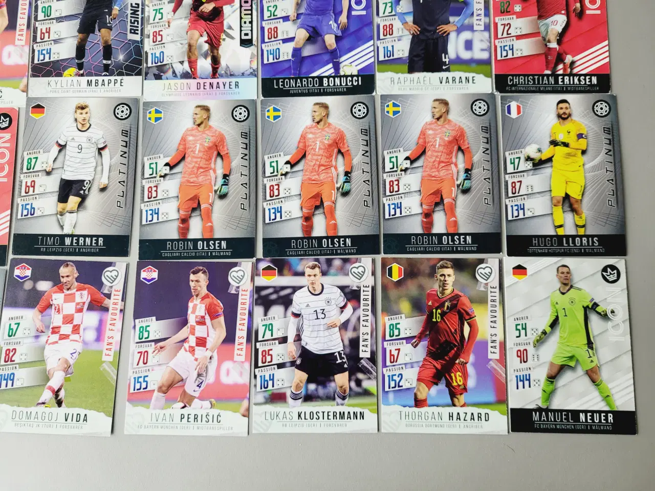 Billede 4 - : Panini Adrenalyn XL fodboldkort – Samling på 50 