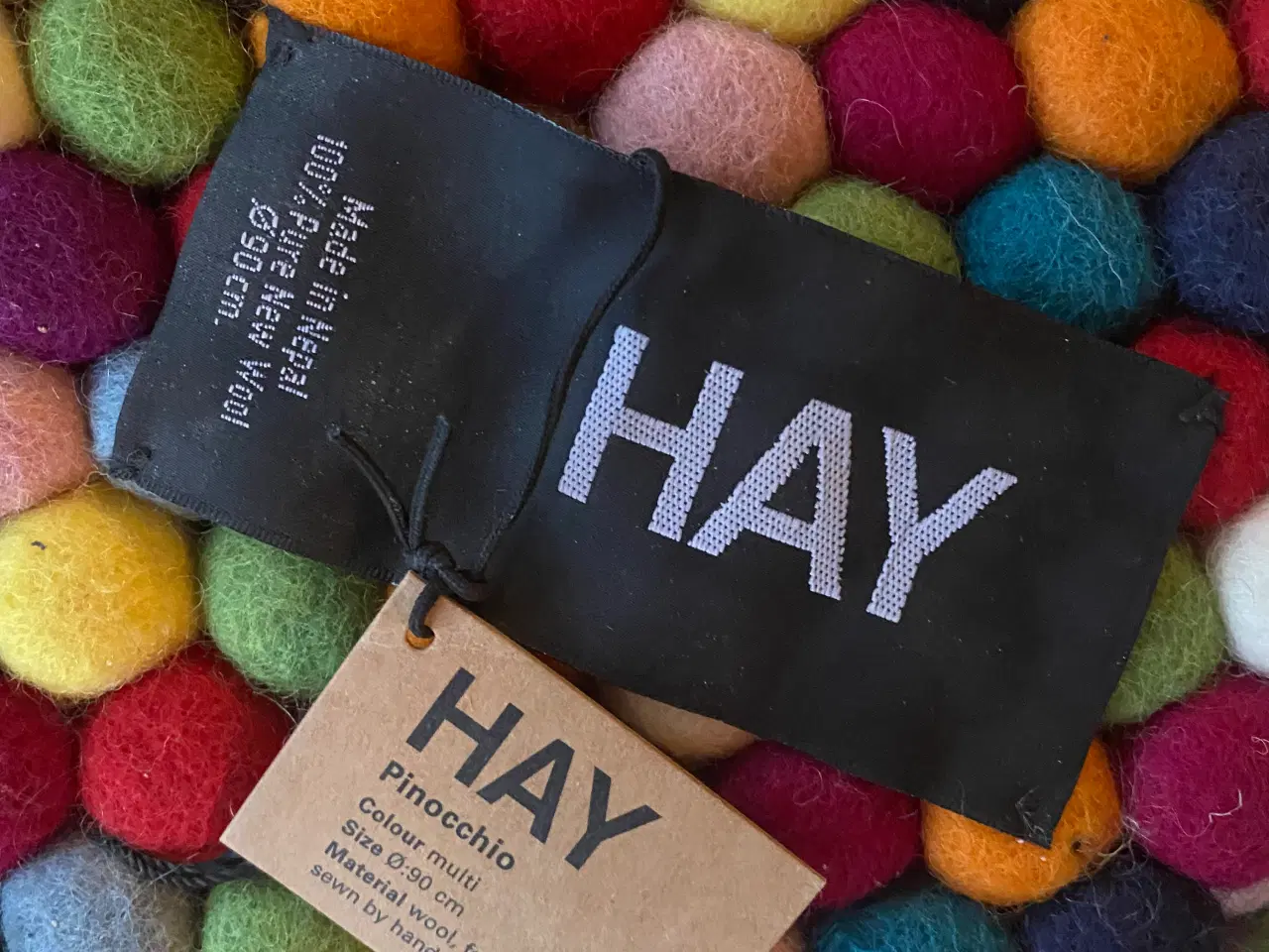 Billede 2 - HAY kugletæppe multi colour (Pinocchio) Ø90 cm