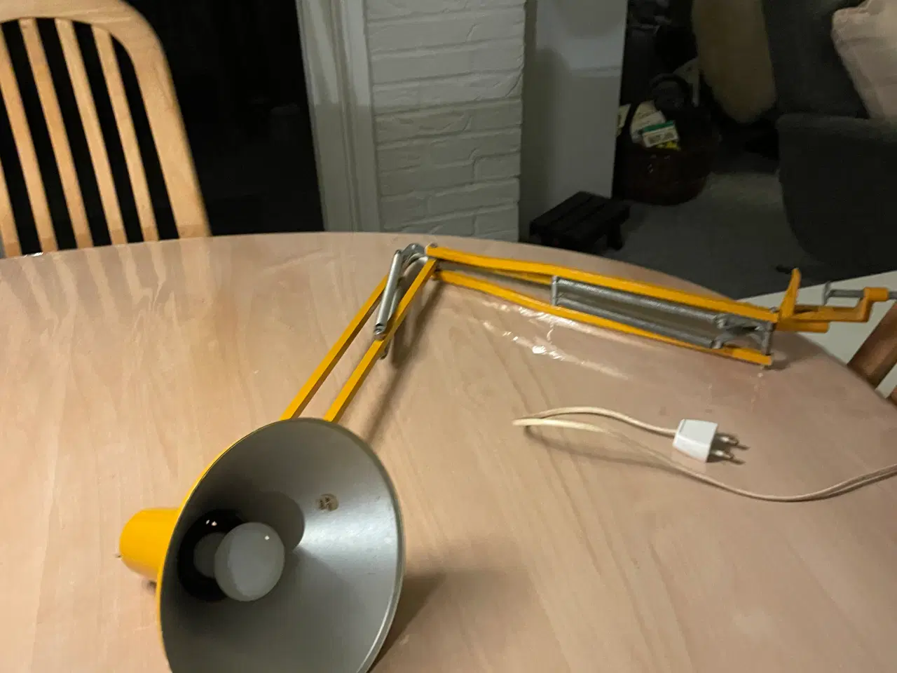 Billede 1 - Retro arkitektlampe gul