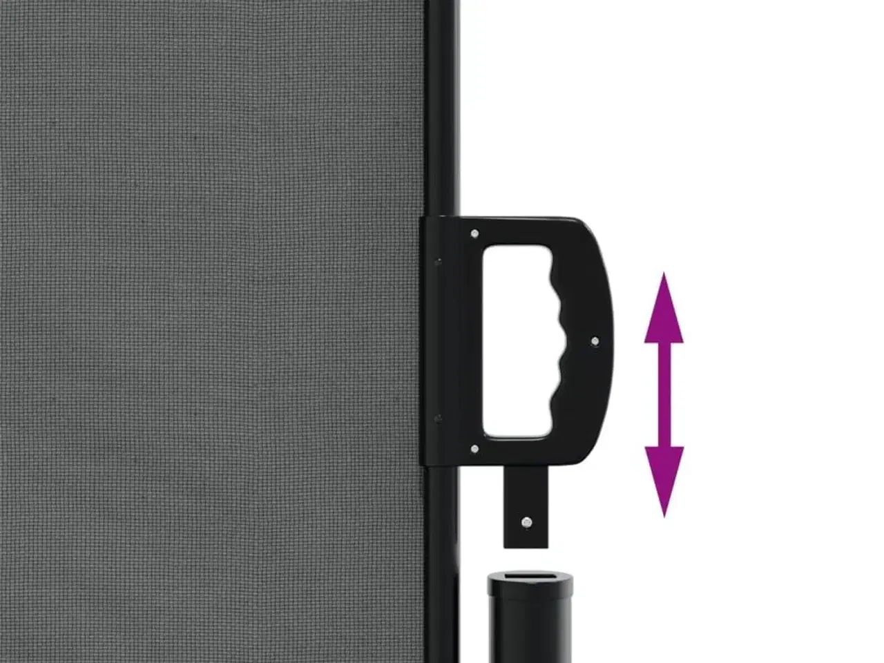 Billede 6 - Udtrækkelig sidemarkise antracit 120x500 cm