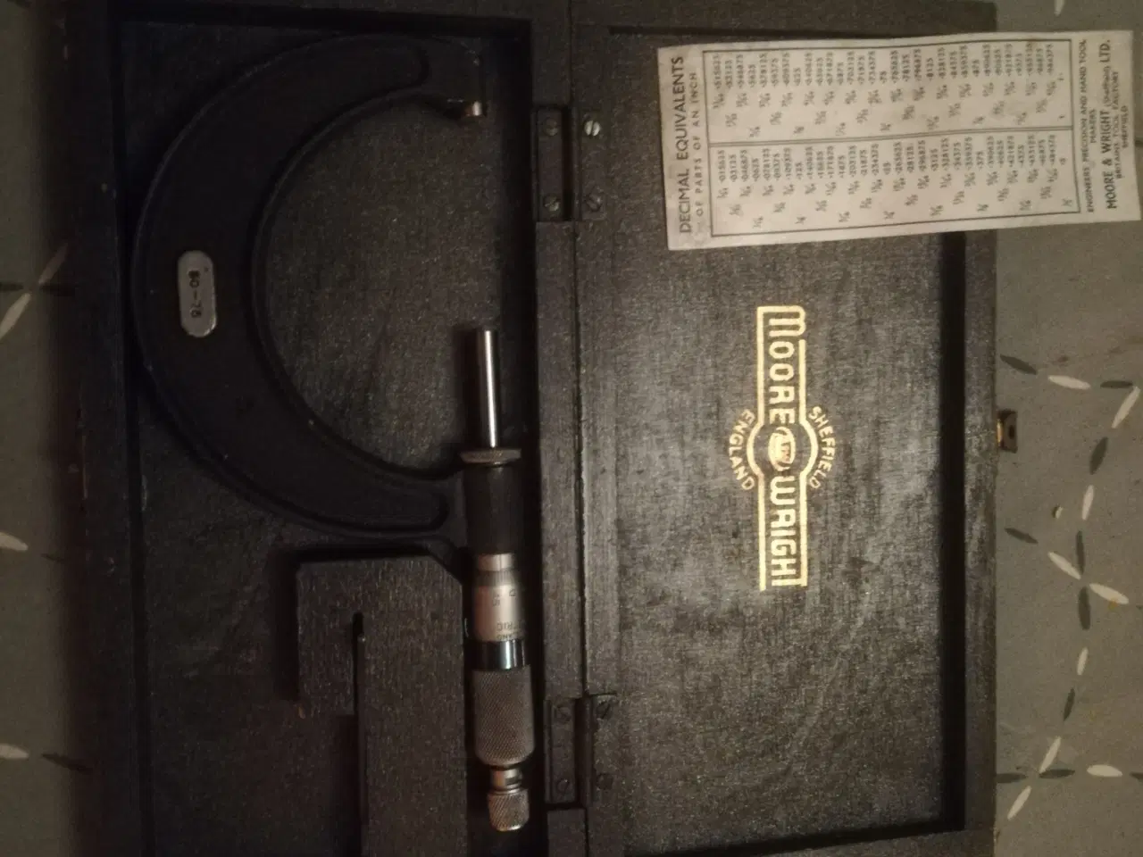 Billede 1 - Vintage Moore & Wright  Micrometer No 966