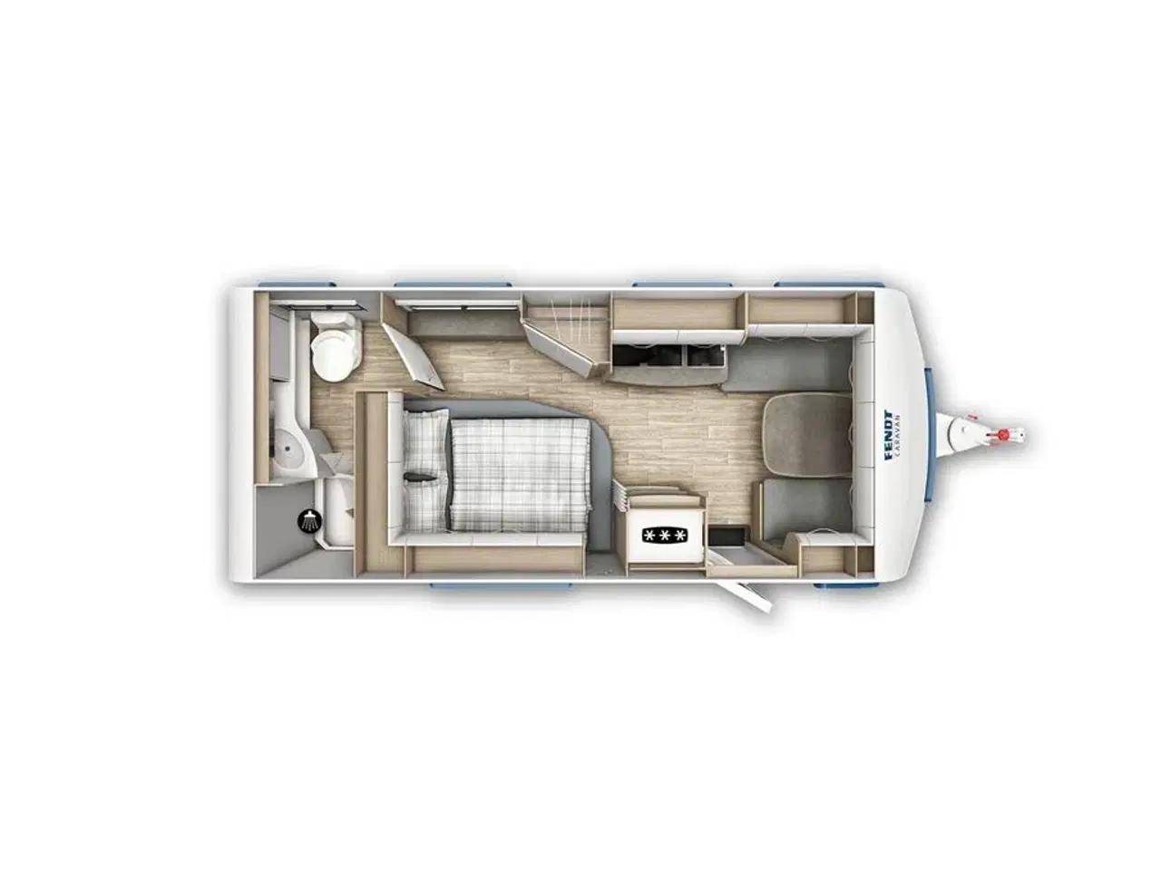 Billede 18 - 2023 - Fendt Bianco Activ 515 SD   Fendt Bianco Activ med stort badeværelse fra Hinshøj Caravan
