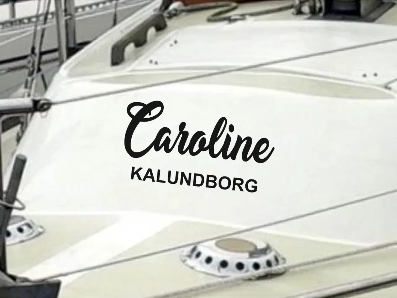 Billede 1 - Navn til båden.. GRATIS udkast og monteringsvejl.