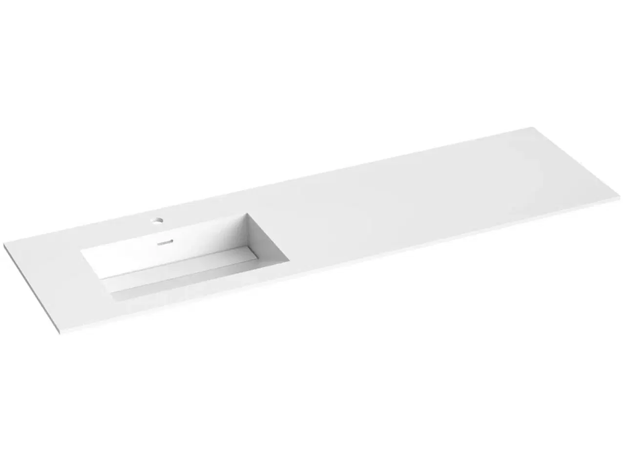 Billede 1 - VC16-V Corian enkel vask venstre 161x46,5cm Strømberg Bad