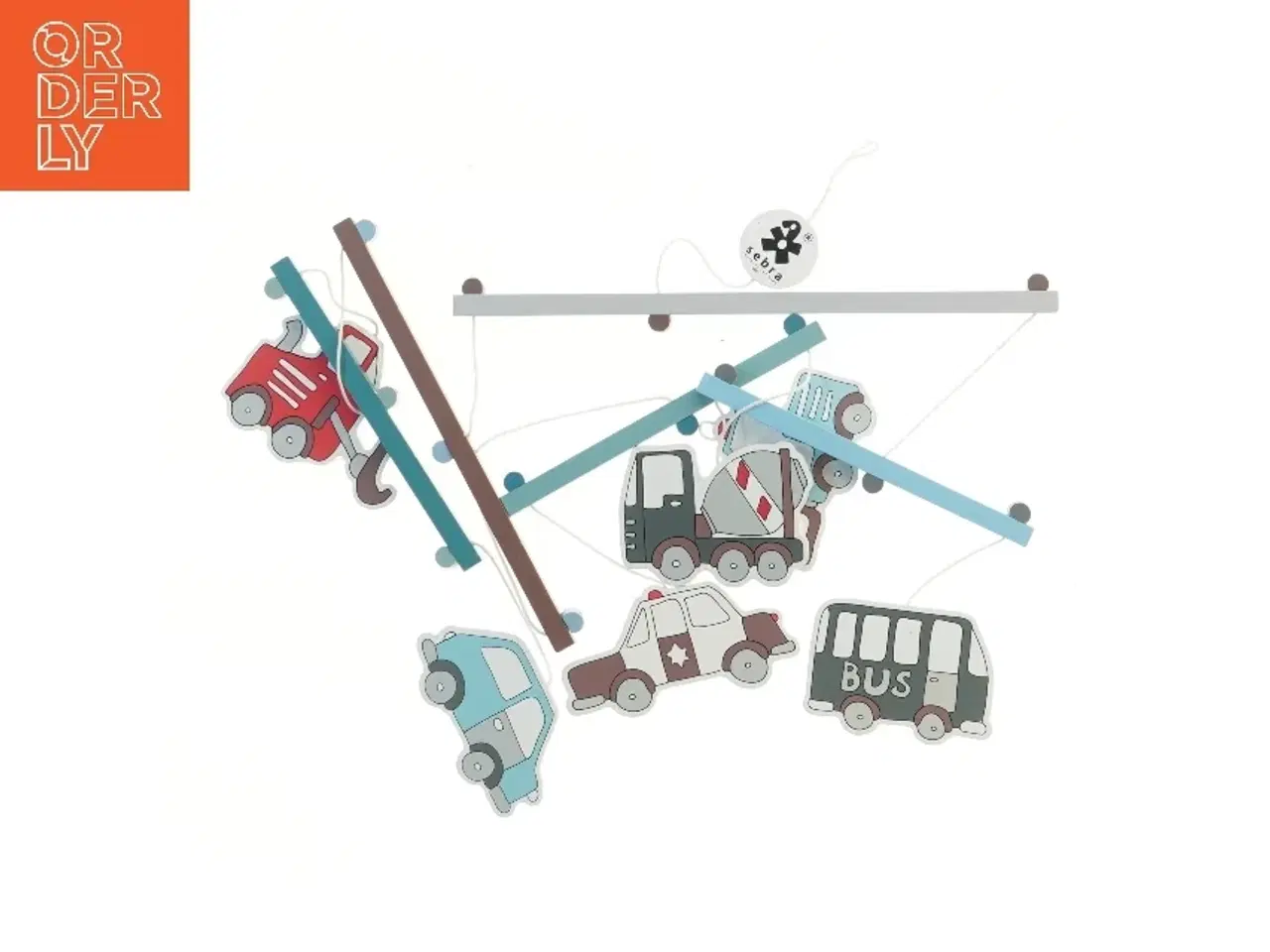 Billede 1 - Hængeuro med biler og busser fra Zebra