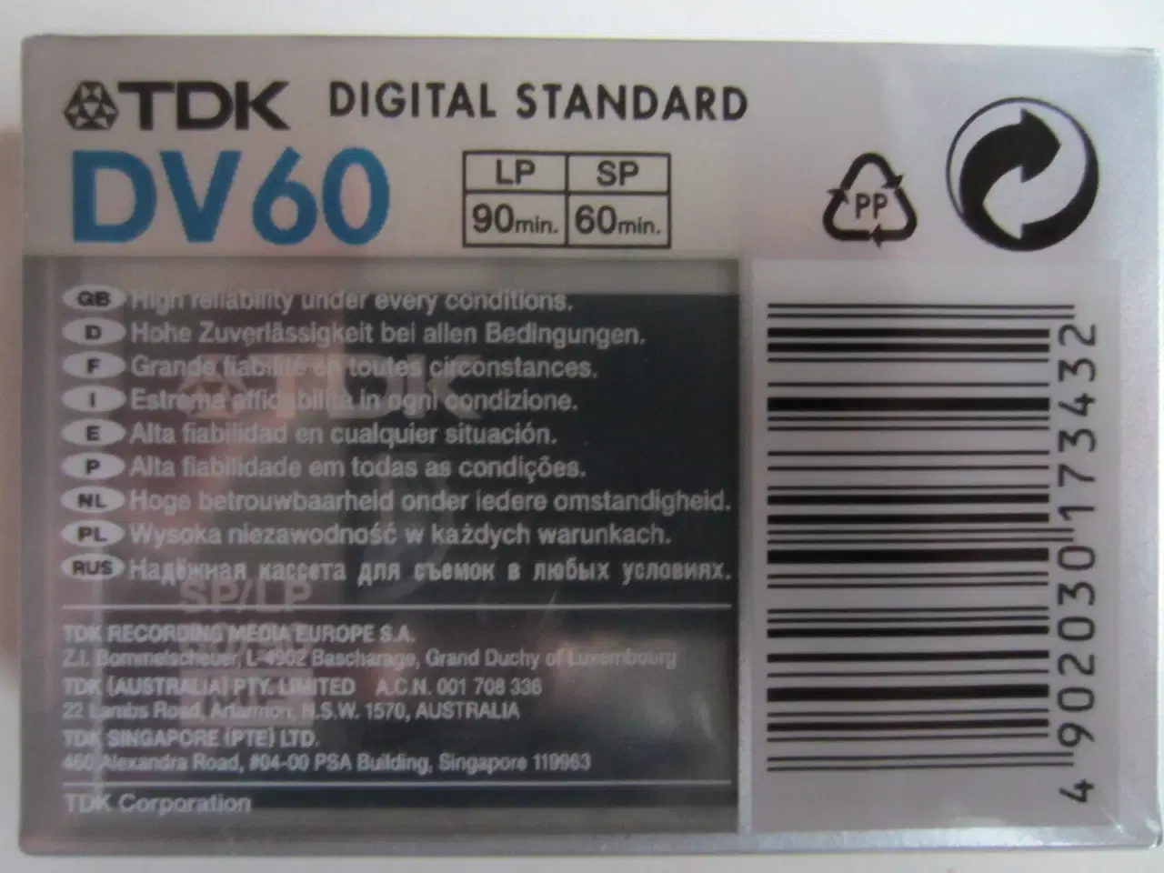 Billede 2 - TDK DVM-60MEEA Mini DV Cassette TAPE
