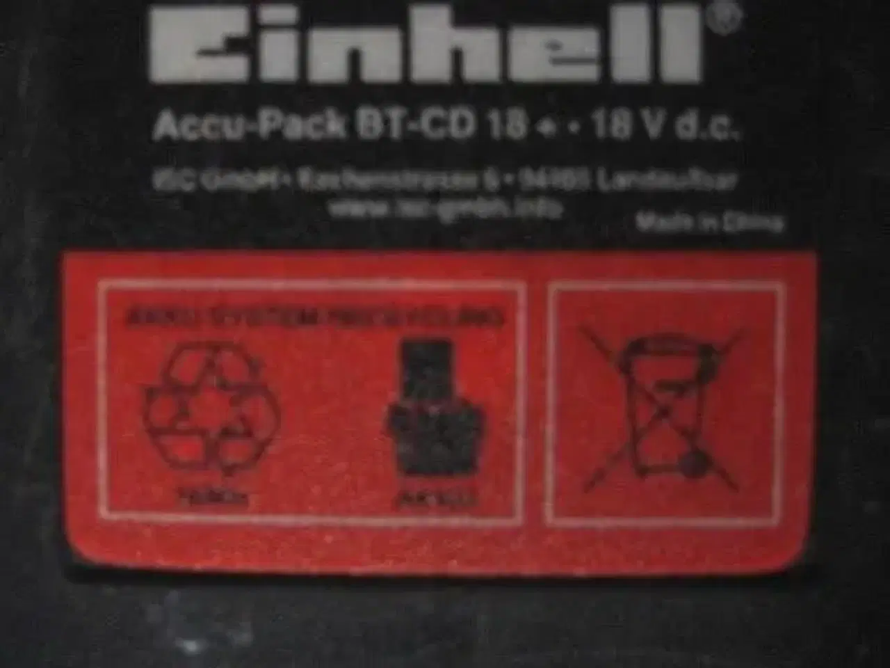 Billede 2 - Einhell BT-CD 18+ bore- og skruemaskine