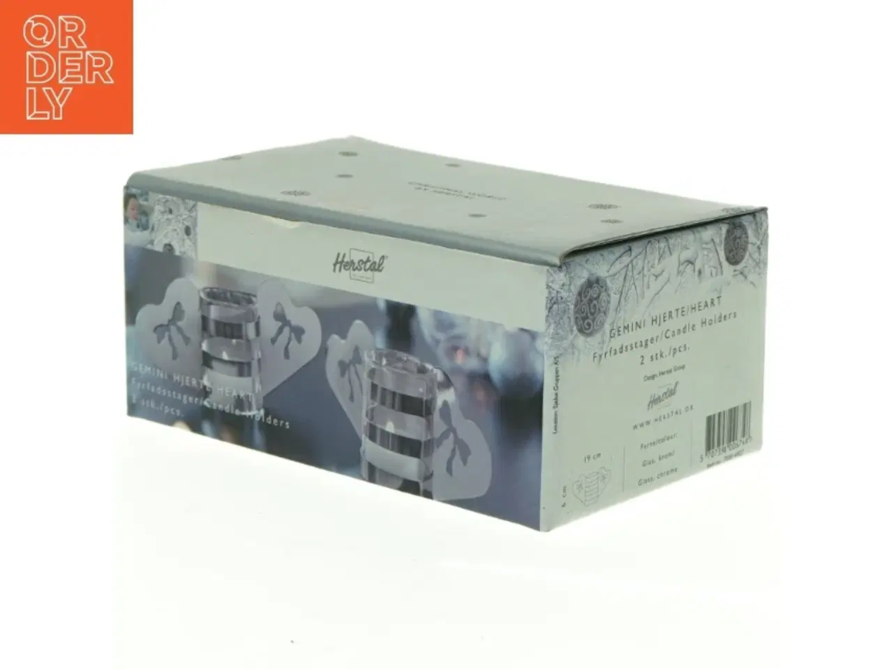 Billede 2 - Herstal Fyrfadstage Sæt fra Herstal (str. 19 x 8 x 5 cm)