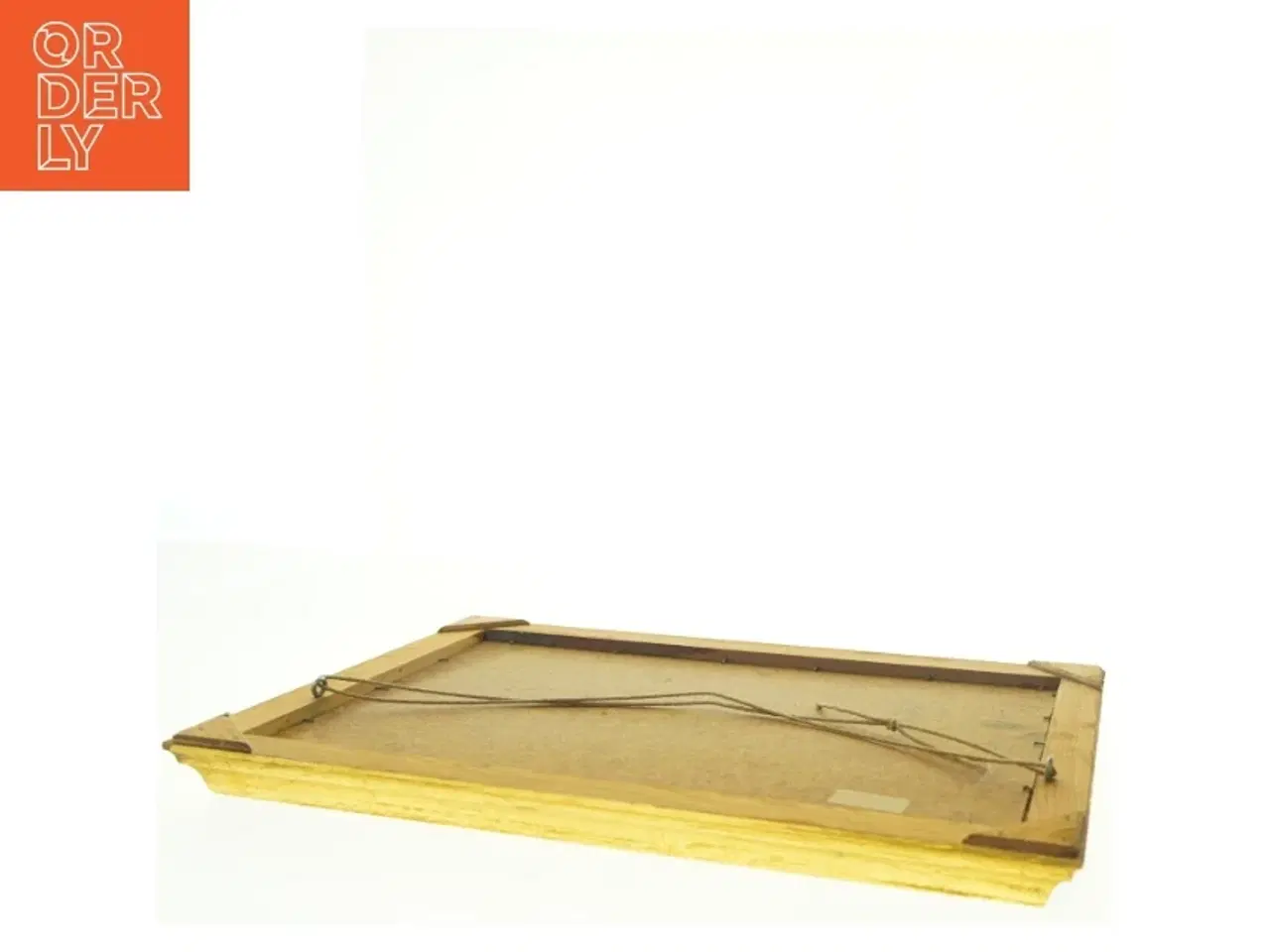Billede 3 - Gylden billede ramme med oliemaleri (str. 47 x 63 cm)