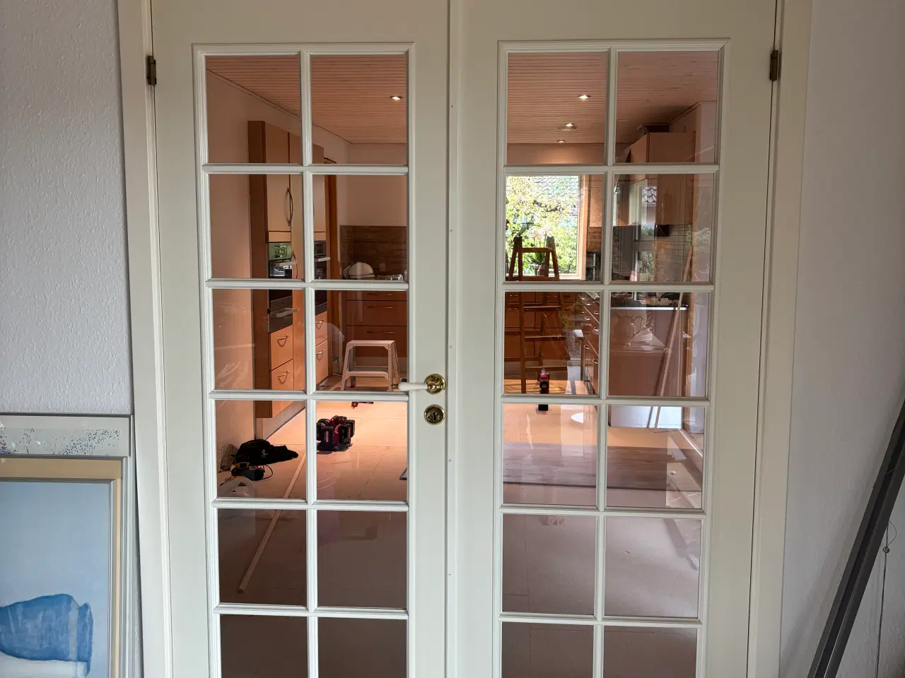 Billede 2 - Flot hvod Fransk dør