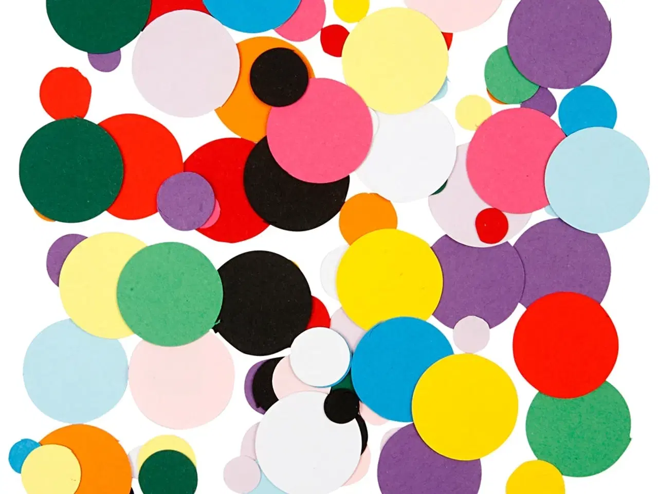 Billede 1 - Kartonmosaik, rund, diam. 10+15+20 mm, 180g/ 1 pk.