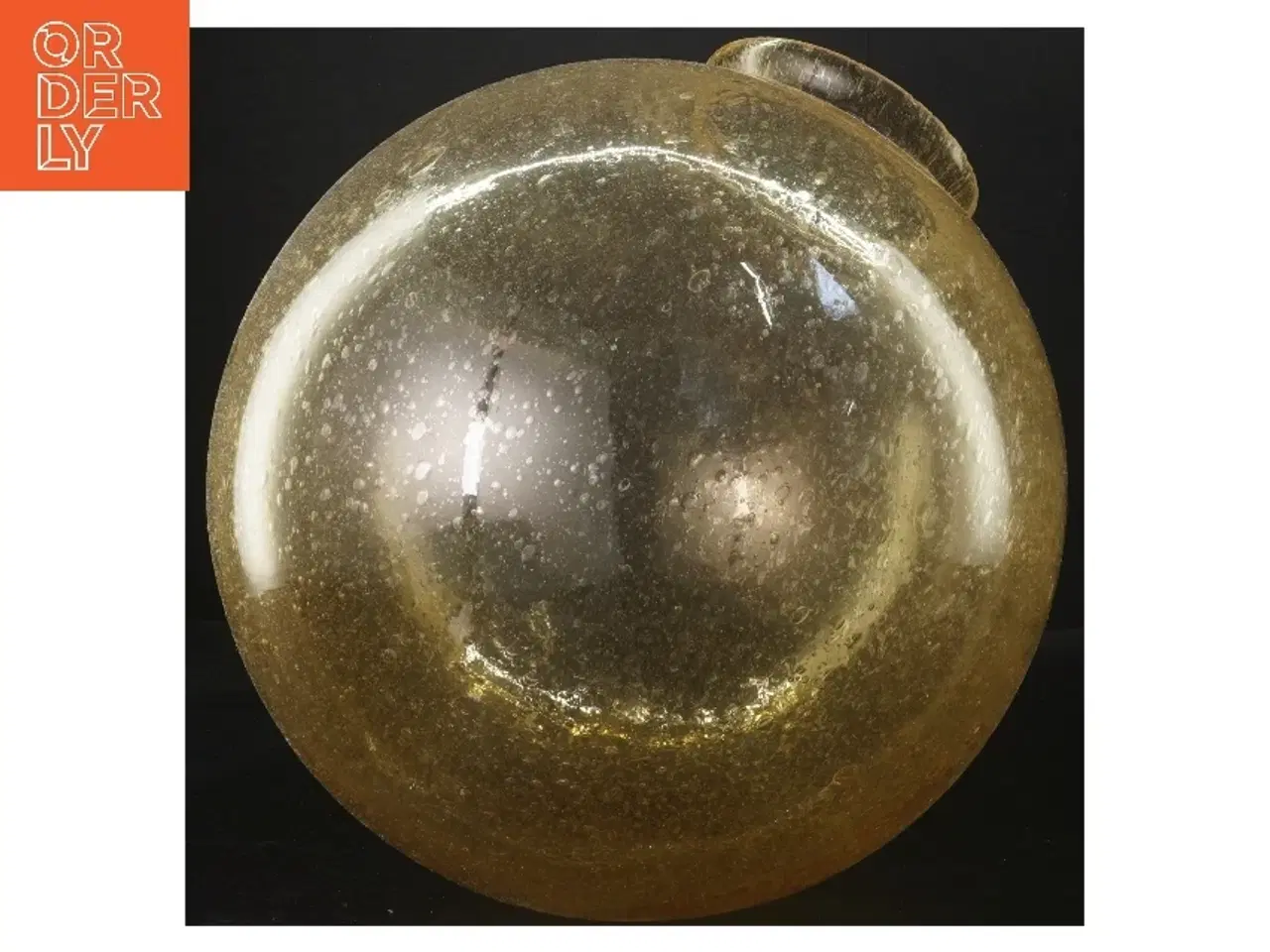 Billede 1 - Rund glas lampe (str. 28 cm)