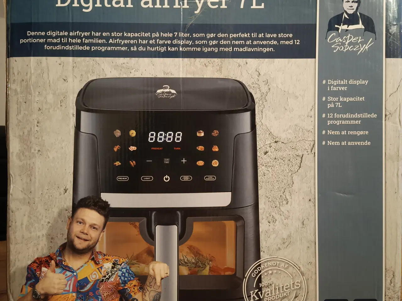 Billede 3 - Casper Sobczyk Digital Airfryer 7L