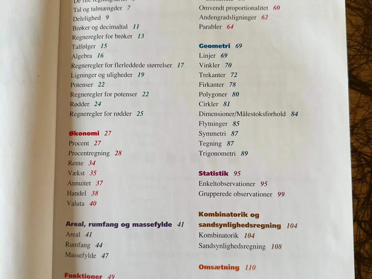 Billede 1 - Hjælpe Matematik bog