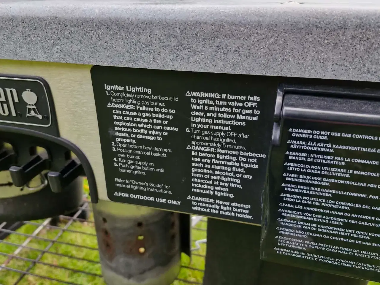 Billede 5 - 57 cm kuglegrill m/bord og gastænder