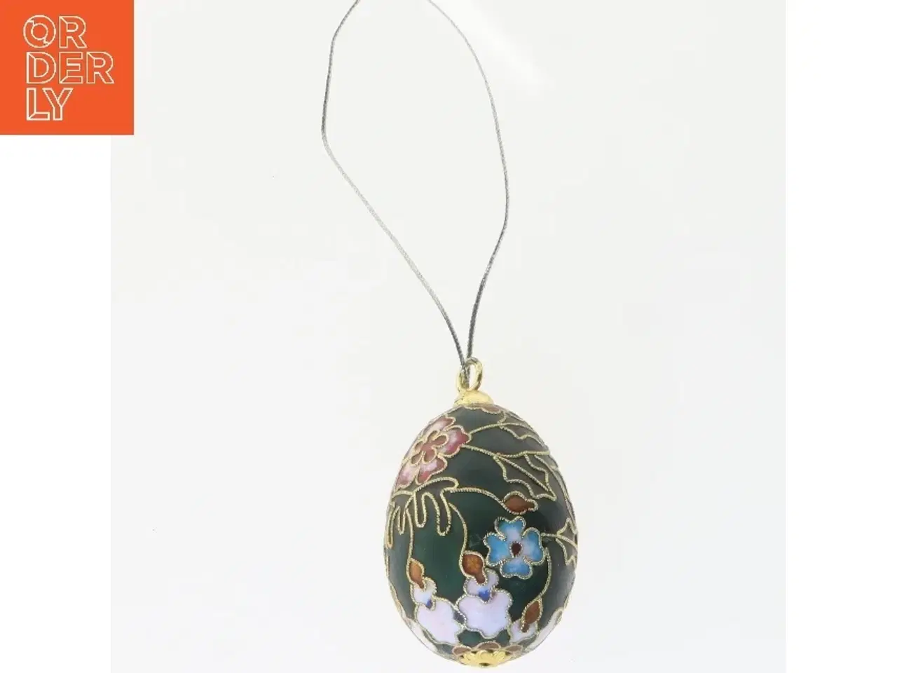 Billede 2 - Dekorativt emalje æg (str. 6 cm)