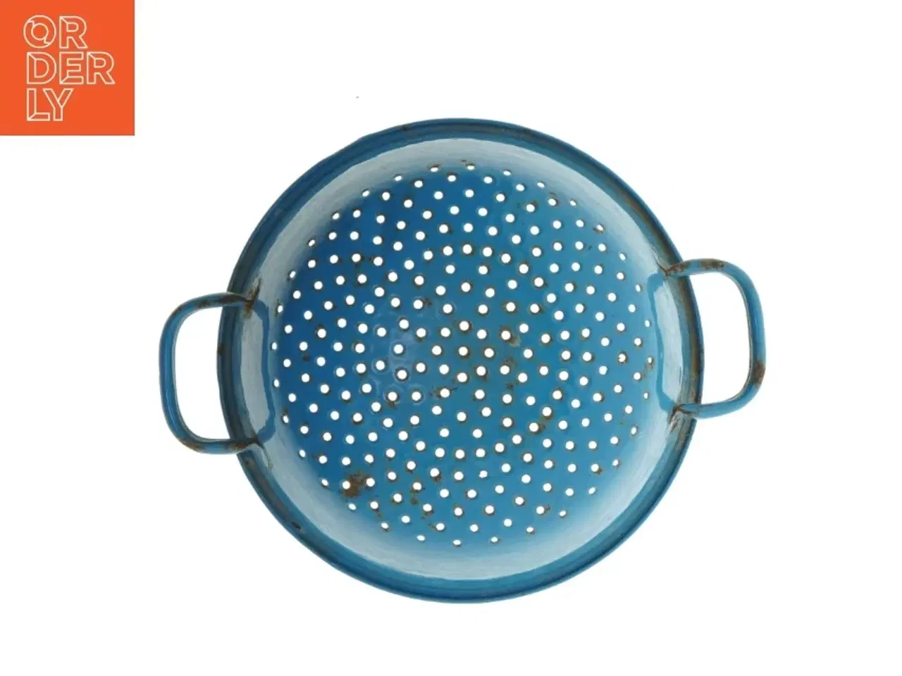 Billede 3 - Blå emaljeret si (str. Ø. 19 cm)