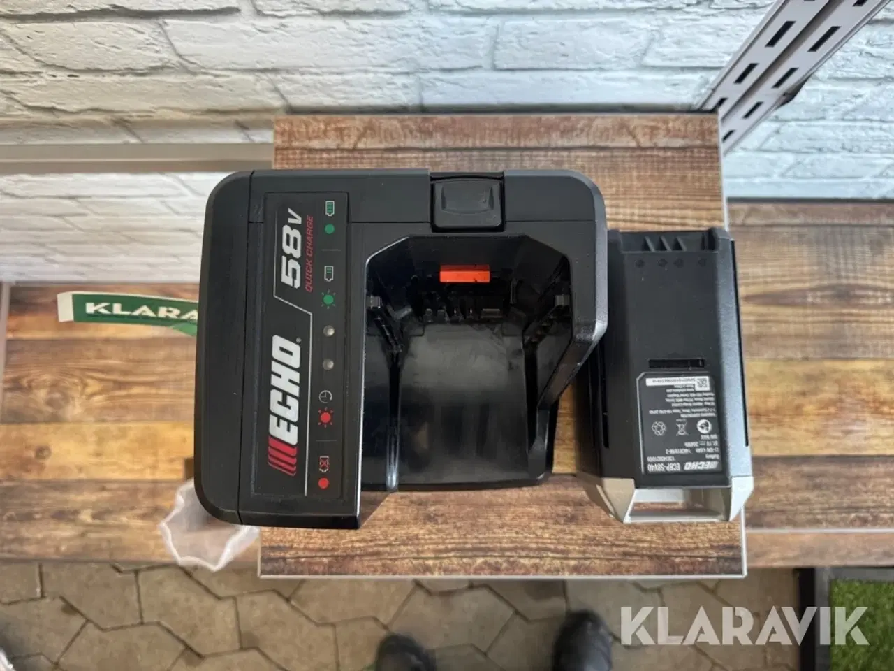 Billede 2 - Batteri - Lader ECHO 58 V 4, 0 Ah