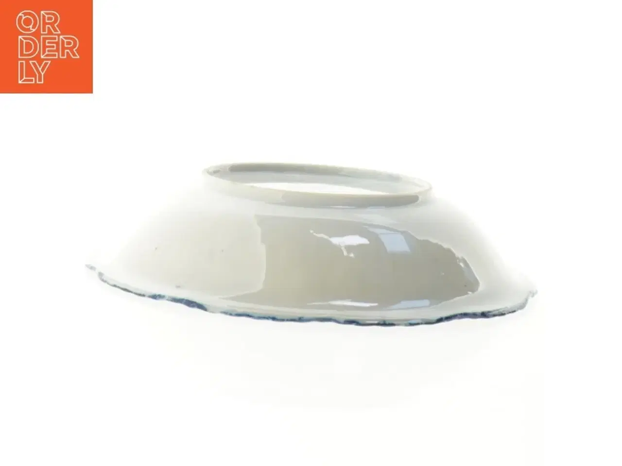 Billede 3 - Blå og hvid porcelænsskål (str. 21 x 5 cm)