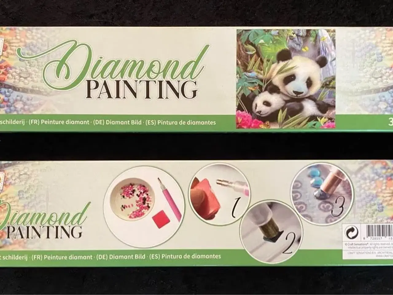 Billede 1 - Diamond painting pandaer