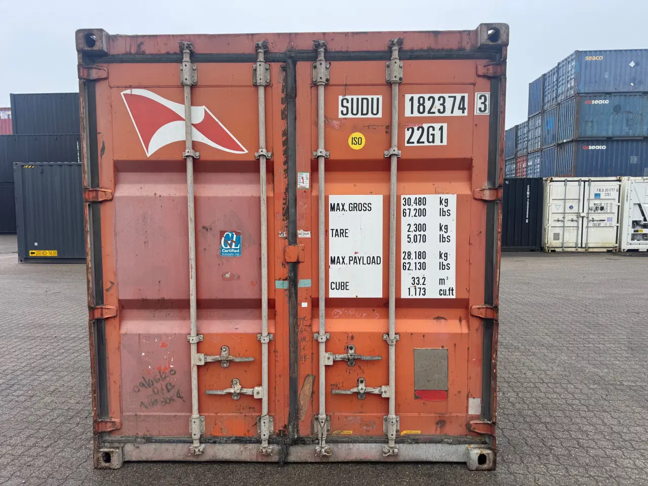 Billede 2 - Brugt 20 fods Isoleret Container-ID: SUDU 182374-3