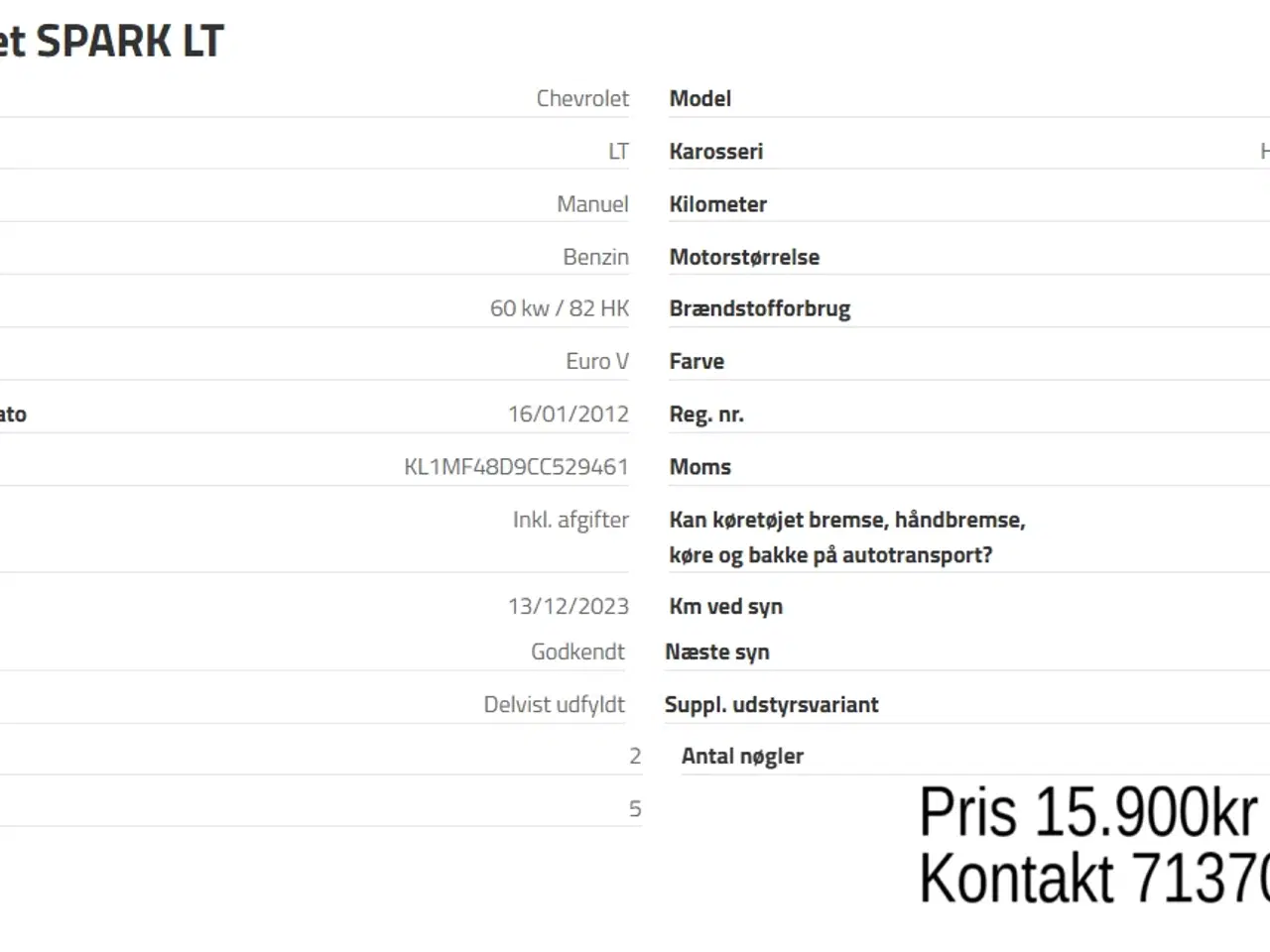 Billede 15 - Perfekt spark MED SYN Kan hjælpe med nummerplade (