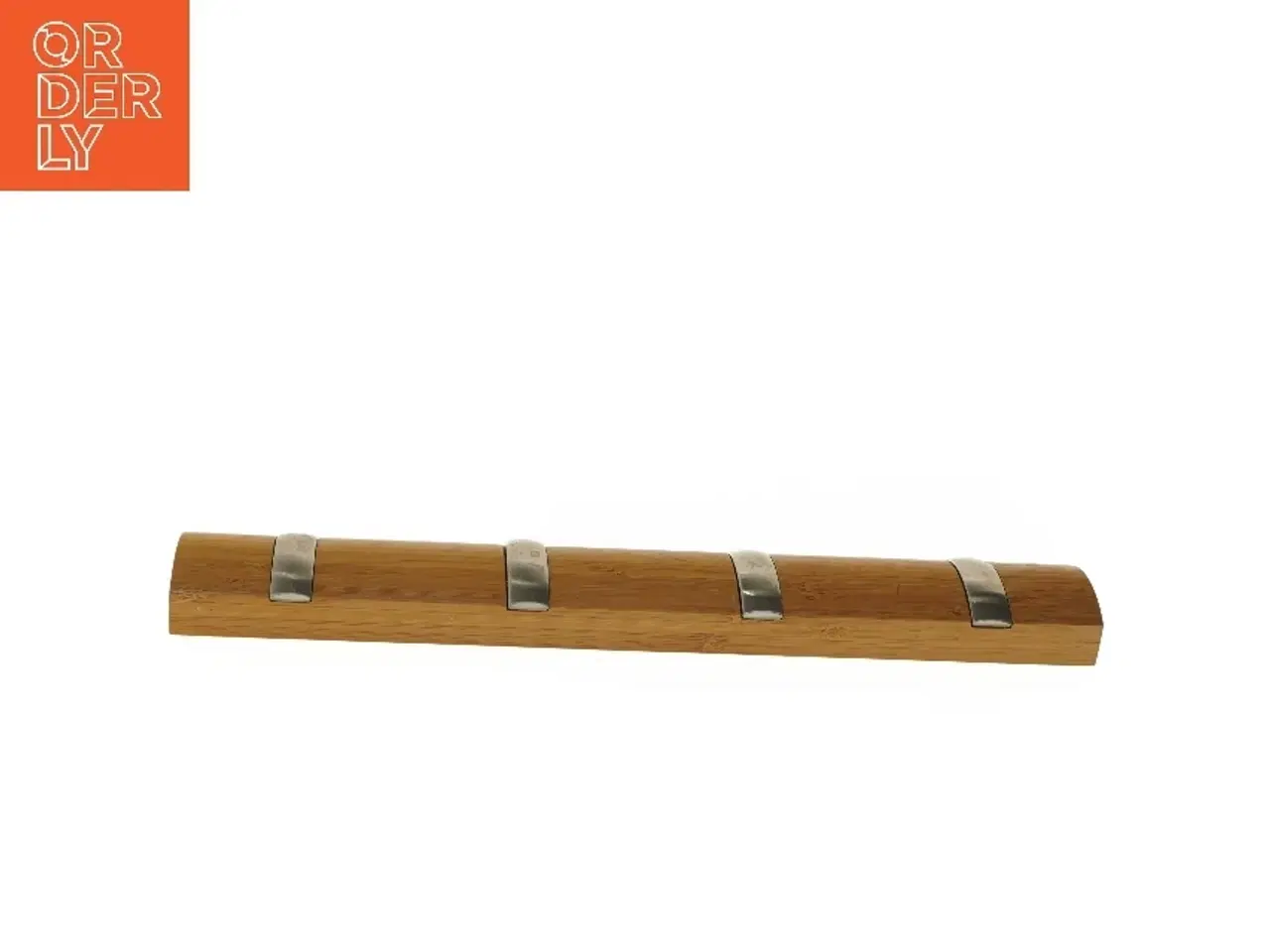 Billede 4 - Knagerække i bambus med metalbeslag (str. 41,5x6,5 cm)