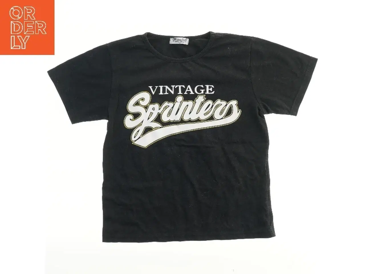 Billede 1 - Sort T-shirt med print (str. 152)