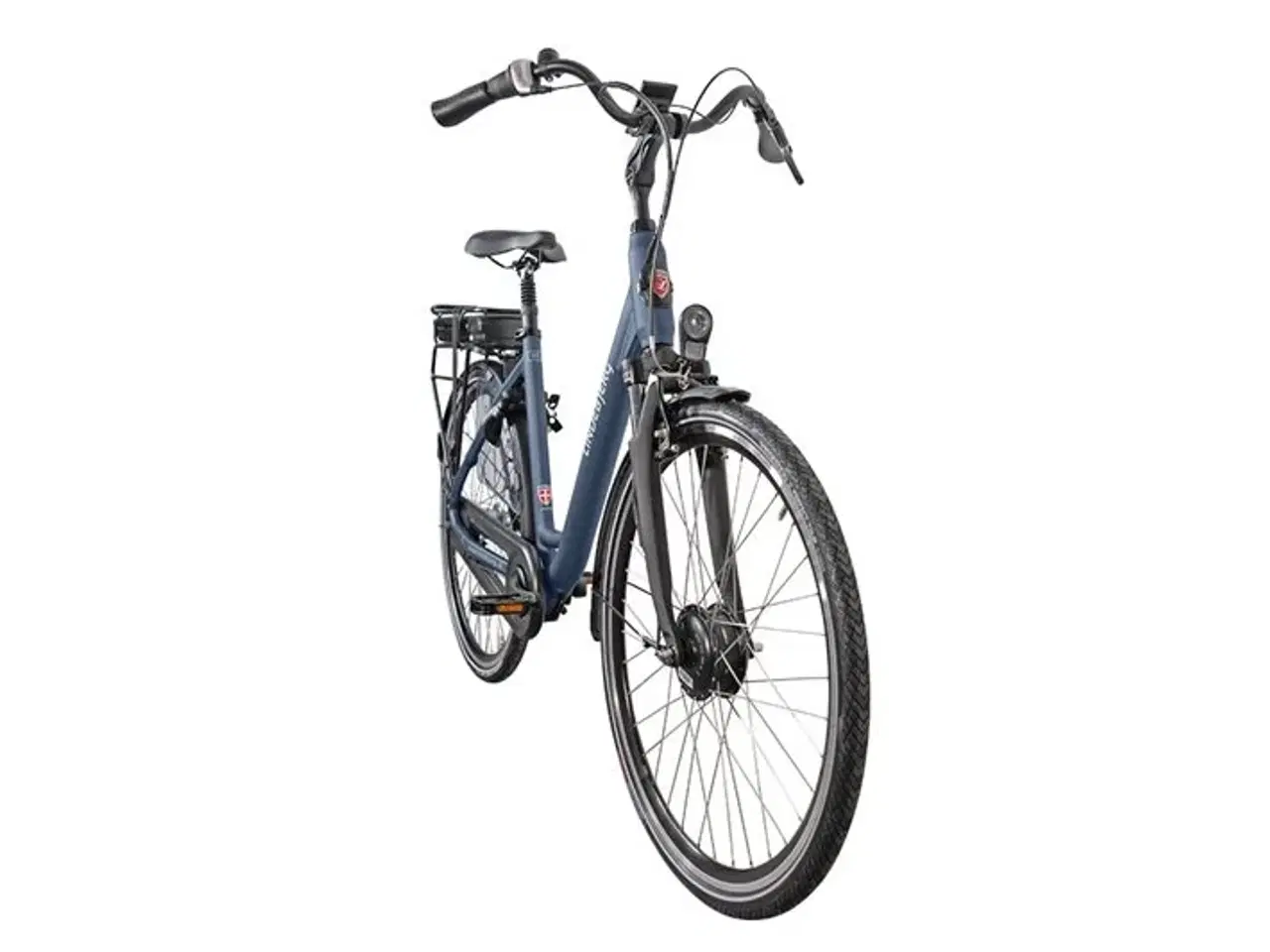 Billede 2 - Lindebjerg 28'' Elcykel Front LUX - Mat blå