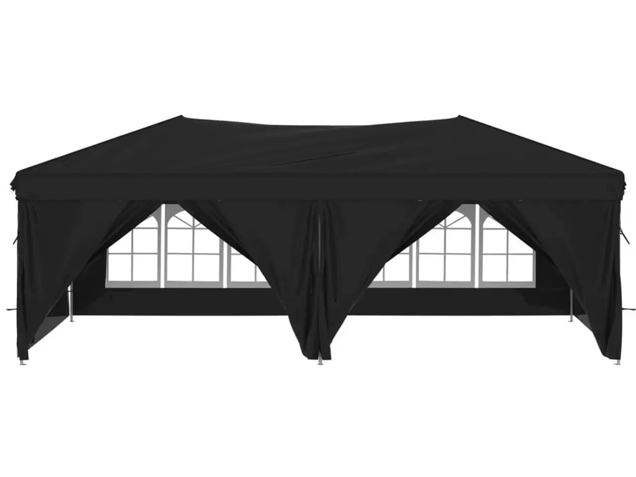 Billede 3 - Foldbart festtelt med sidevægge 3x6 m sort