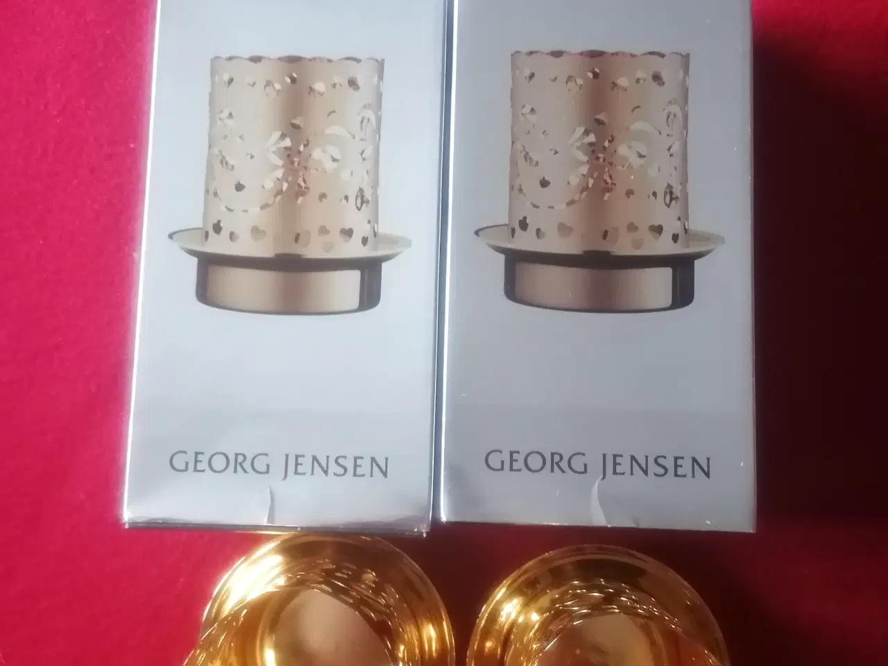 Billede 5 - Georg Jensen, 2009 Engel lysestage forgyldt