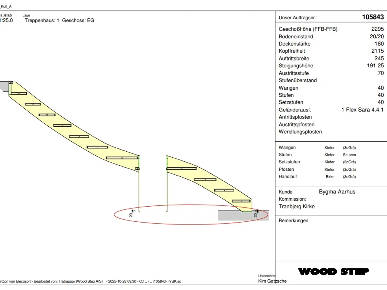 Billede 13 - Kvartsvingstrappe - fejlmålstrappe