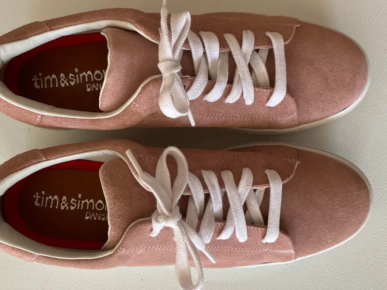 Billede 1 - Ny ubrugt Tim og Simonsen ruskinds sneakers rosa