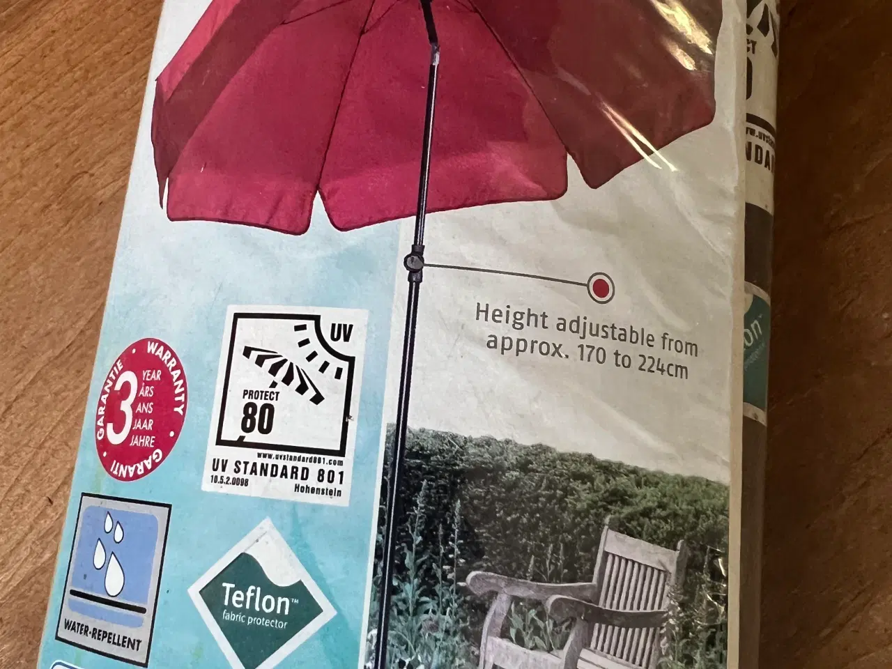 Billede 2 - Ny/uåbnet flora best parasol