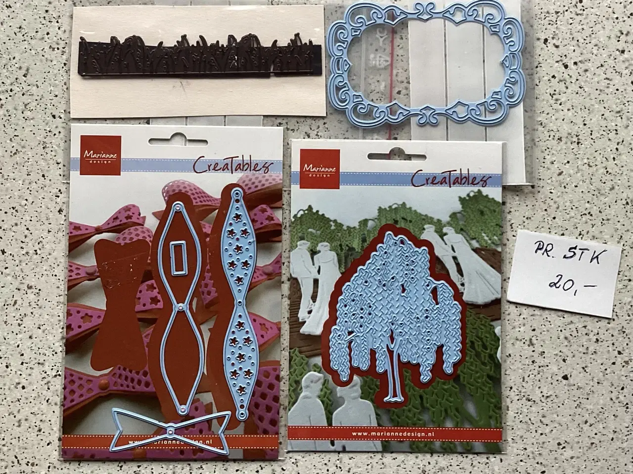 Billede 1 - Scrapbook dies, sæt, embossing, punch, mm. Pr. Fra