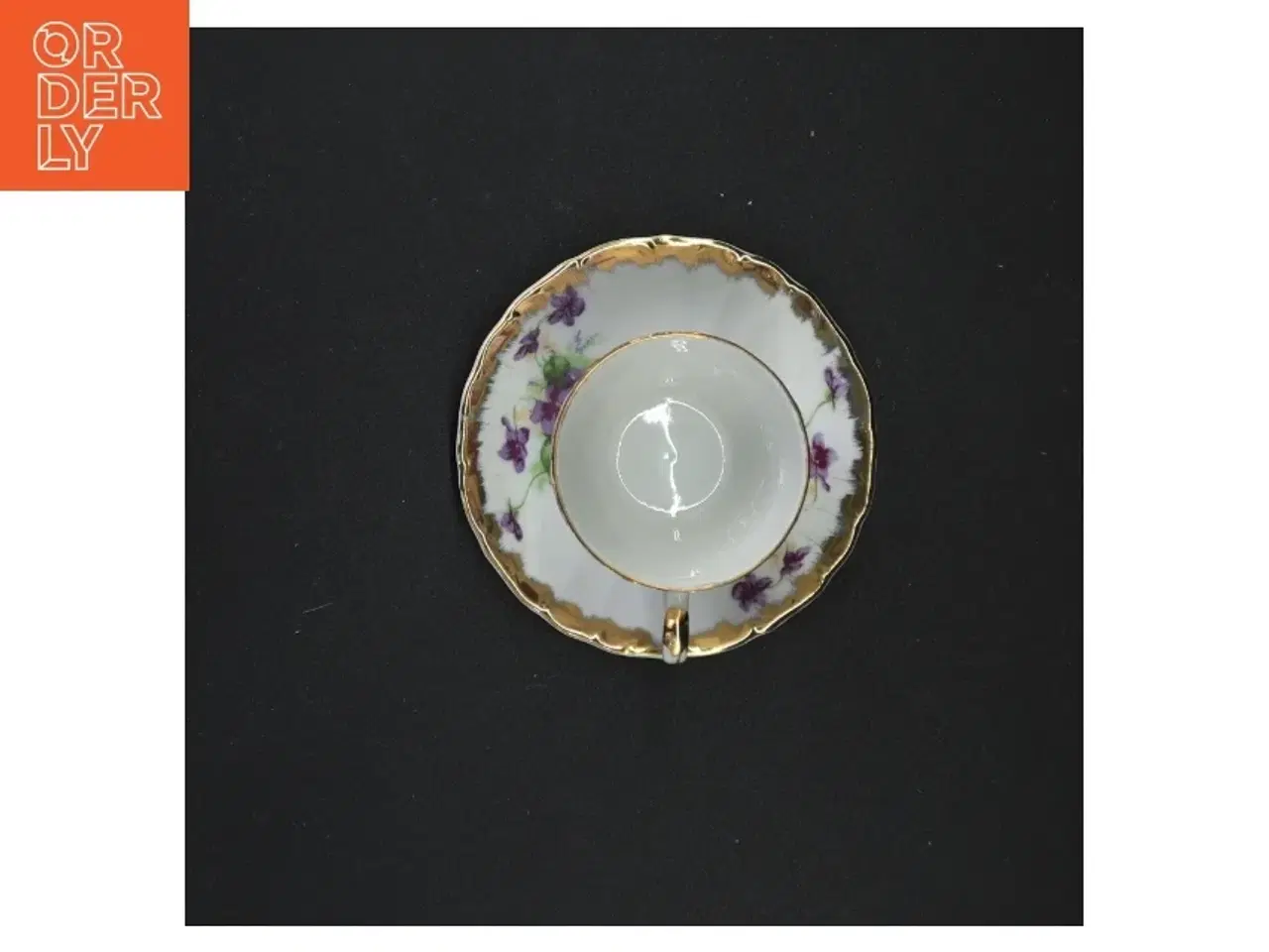 Billede 2 - Vintage tekop med underkop fra Lucky (str. 11 x 7 cm)