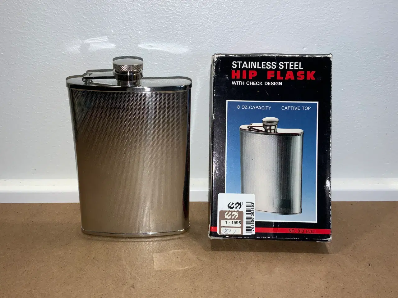 Billede 2 - Lommelærke 8 oz., ca. 237 ml., Stainless steel 