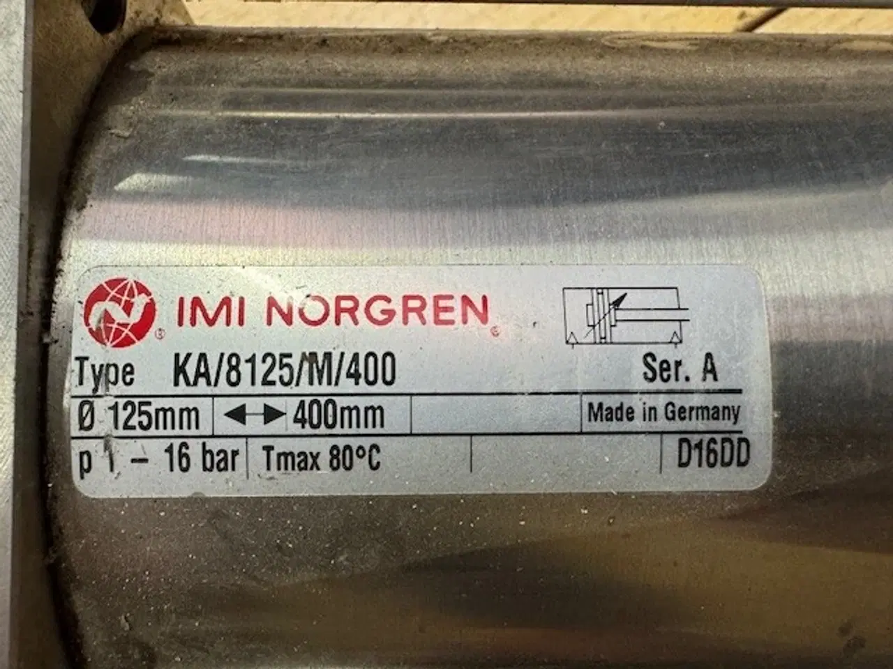 Billede 4 - Rustfri Norgren luftcylinder 