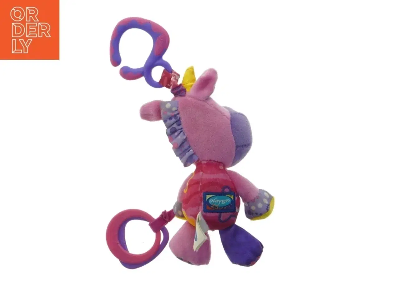 Billede 2 - Unicorn babylegetøj med klips fra Playgro (str. 19 cm)