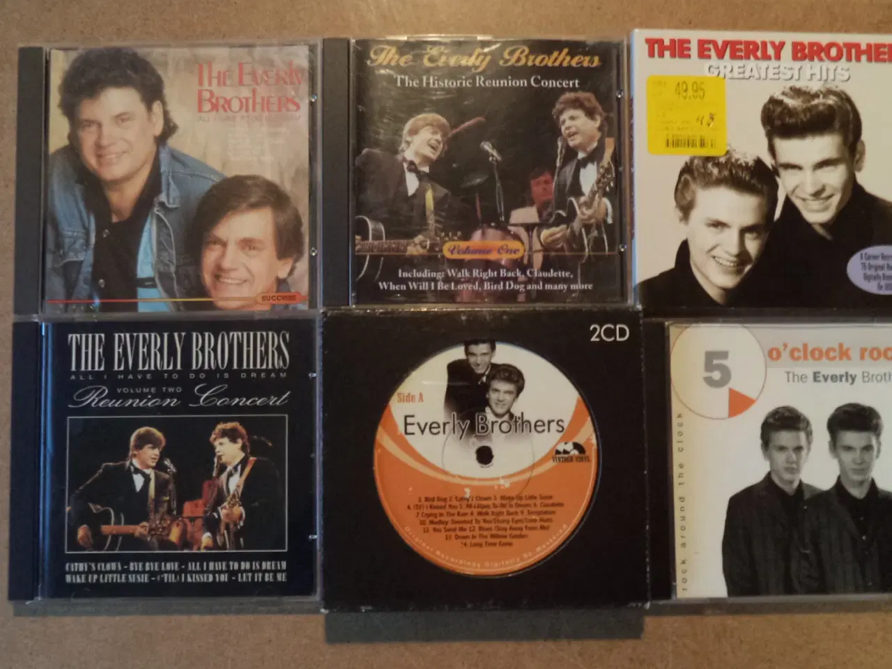 Billede 1 - .EVERLY  BROTHERS  CDer sælges stykvis            