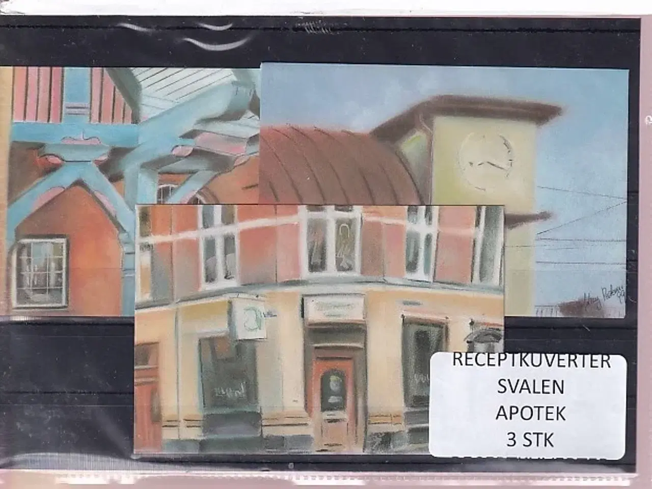 Billede 1 - Receptkuverter - Svalen Apotek - 3 Stk.