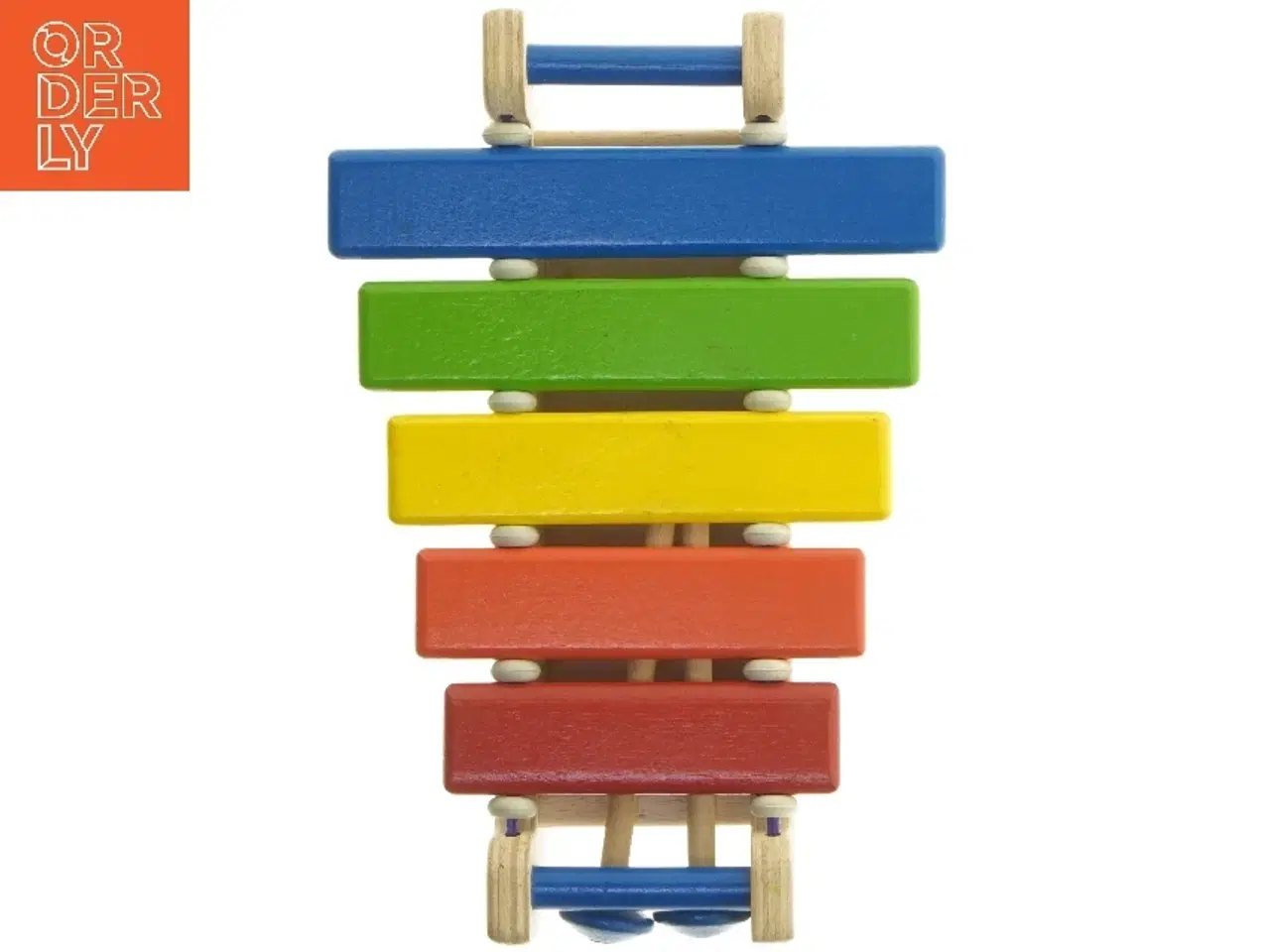 Billede 1 - Træfarvet xylofon med farvede toner fra Kids-Wood (str. 33 cm)